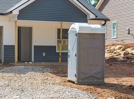 standard portable toilets are serviced on a regular schedule throughout an event to ensure hygienic conditions